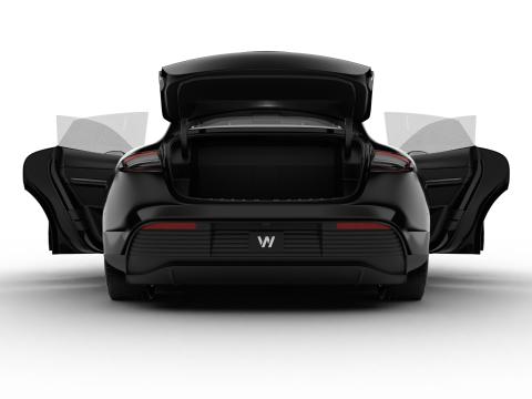 Porsche Taycan 4S Black Edition 2026 HQ 3D Modell