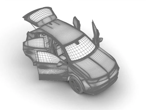 Opel Mokka GSE HQ 3D Model