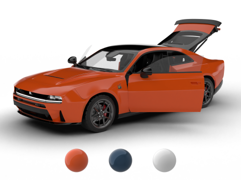Dodge Charger Scat Pack SIXPACK 2026 HQ 3D Model