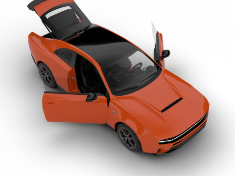 Dodge Charger Scat Pack SIXPACK 2026 HQ 3D 모델