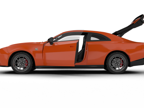 Dodge Charger Scat Pack SIXPACK 2026 HQ 3D 모델