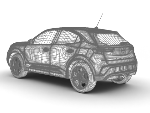 Opel Mokka-e 2021 Model 3D