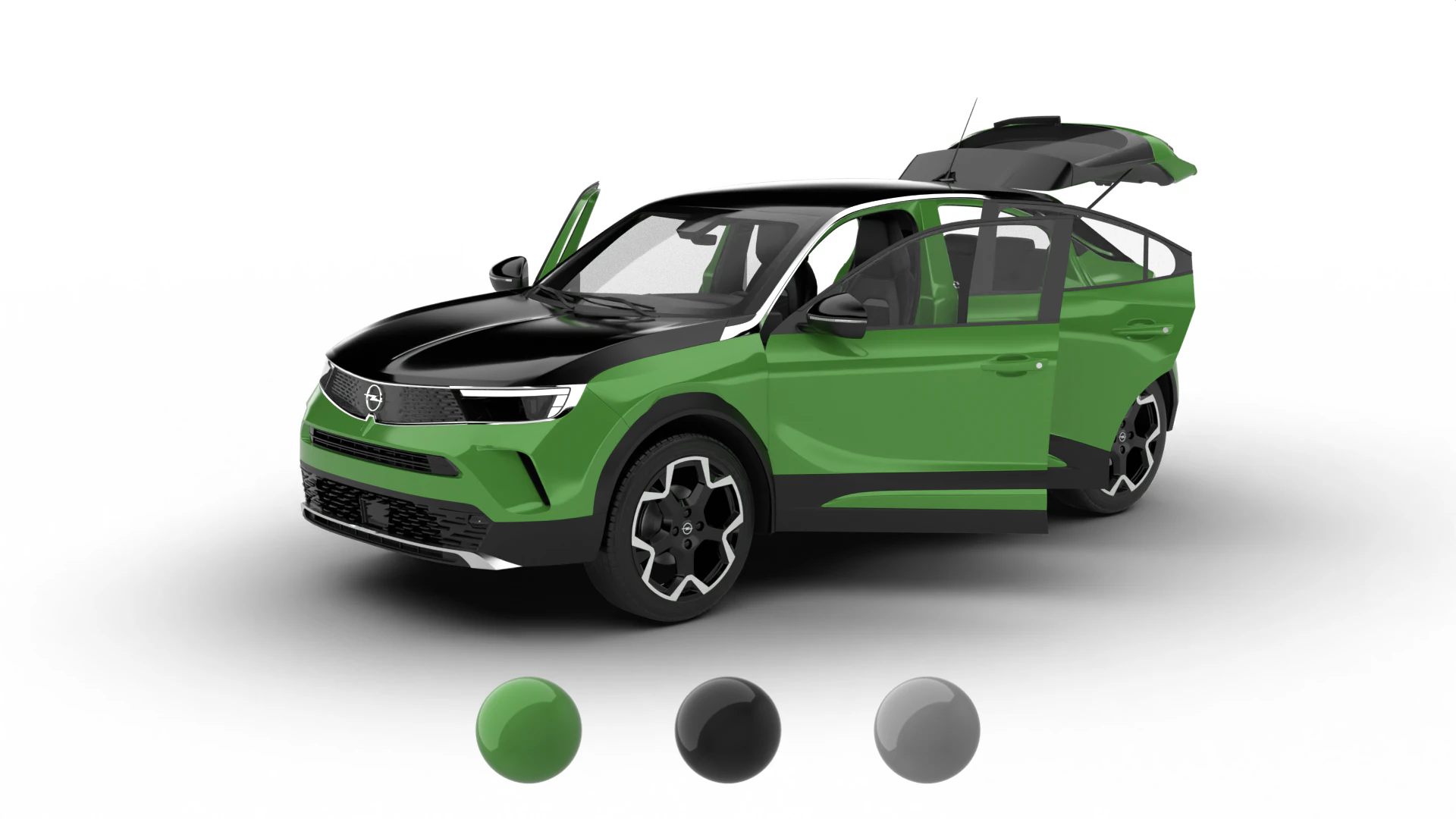Opel Mokka-e 2021 HQ 3D Model .c4d .max .obj .3ds .fbx .stl .blend 