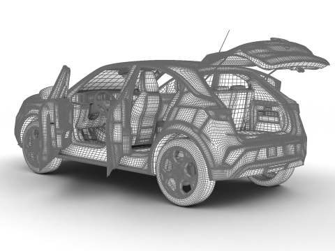 Opel Mokka-e 2021 HQ Model 3D