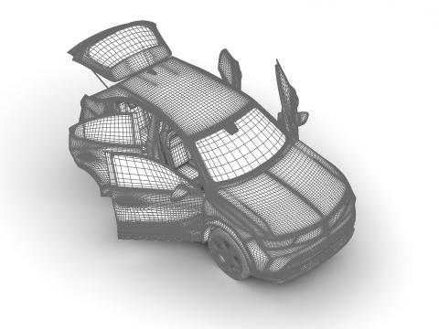 Opel Mokka-e 2021 HQ Model 3D