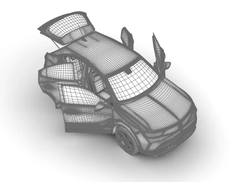 Opel Mokka-e 2021 HQ 3D Model
