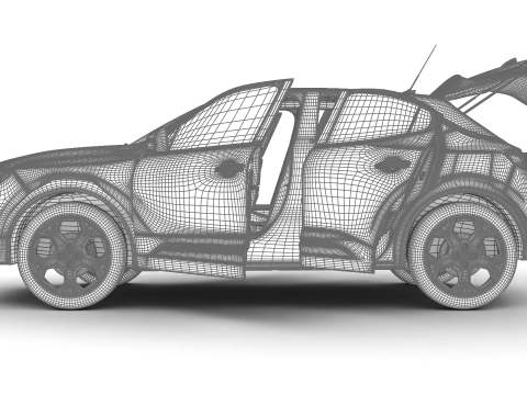 Opel Mokka-e 2021 HQ Model 3D
