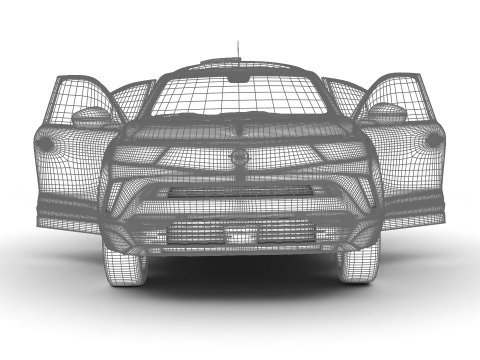 Opel Mokka-e 2021 HQ Model 3D