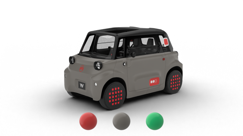 Citroen Ami 2025 3D Модель .c4d .max .obj .3ds .fbx .stl .blend
