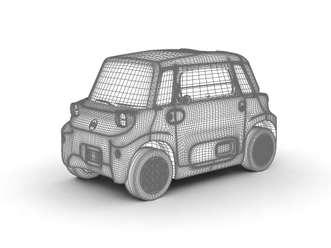 Citroen Ami 2025 3D Модель