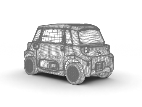Citroen Ami 2025 3D Модель