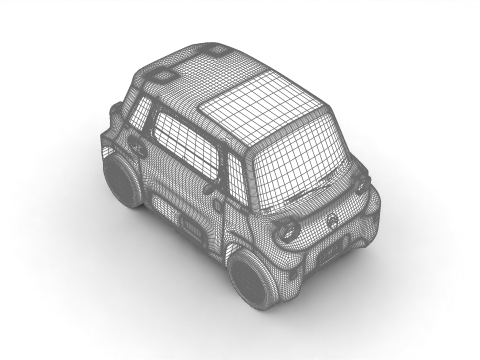 Citroen Ami 2025 3D Модель
