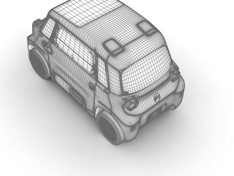 Citroen Ami 2025 3D Модель