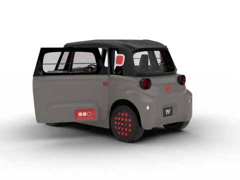 Citroen Ami 2025 HQ 3Dモデル