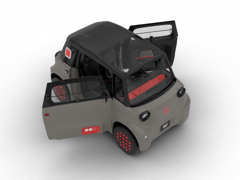 Citroen Ami 2025 HQ 3Dモデル