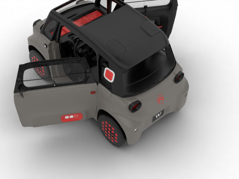 Citroen Ami 2025 HQ 3Dモデル