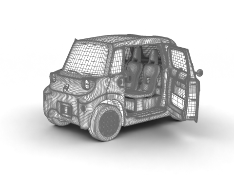 Citroen Ami 2025 HQ 3Dモデル
