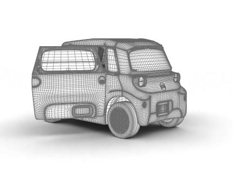 Citroen Ami 2025 HQ 3Dモデル