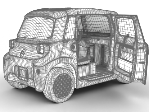 Citroen Ami 2025 HQ 3Dモデル