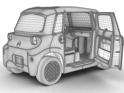 Citro&euml;n Ami 2025 HQ Modelo 3D