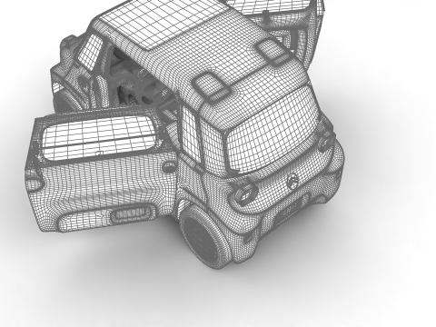 Citroen Ami 2025 HQ 3Dモデル