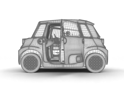 Citroen Ami 2025 HQ 3Dモデル