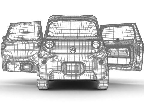 Citroen Ami 2025 HQ 3Dモデル