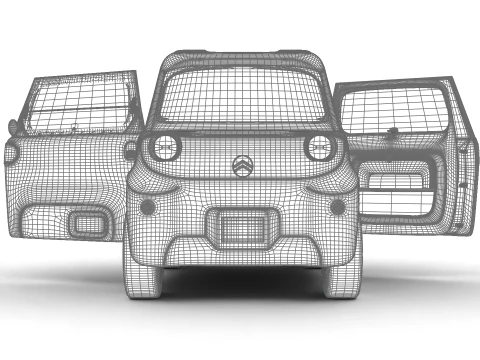 Citro&euml;n Ami 2025 HQ Modelo 3D