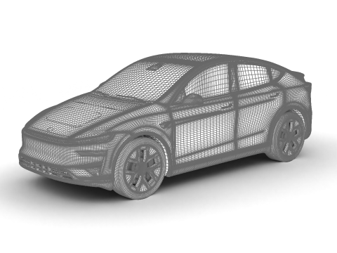 Tesla Model Y Perfomance 2026 3D Model