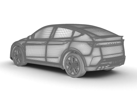 Tesla Model Y Perfomance 2026 3D Model