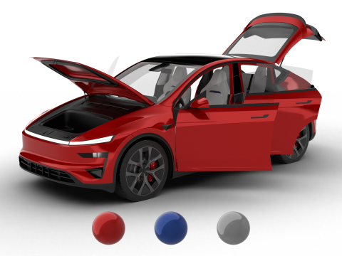 Tesla Model Y Perfomance 2026 HQ Modelo 3D