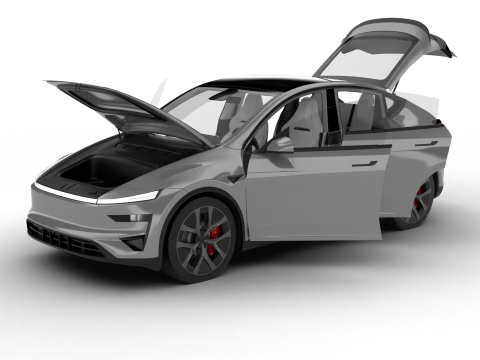 Tesla Model Y Perfomance 2026 HQ 3D Модель