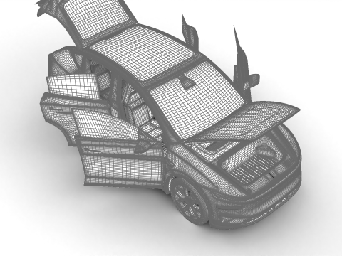 Tesla Model Y Perfomance 2026 HQ 3D Модель