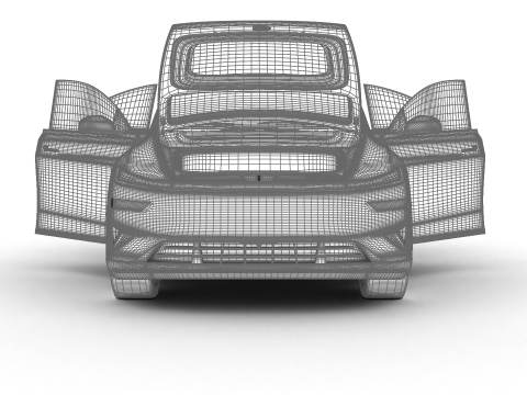 Tesla Model Y Perfomance 2026 HQ 3D Модель