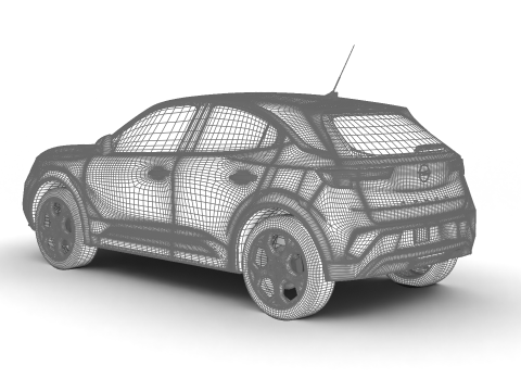 Opel Mokka 2021 3D 모델