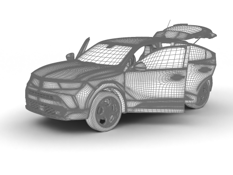 Opel Mokka 2021 HQ 3D मॉडल