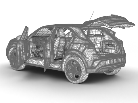 Opel Mokka 2021 HQ 3D मॉडल