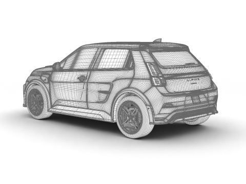 Alpine A290 GT 2025 3D Model