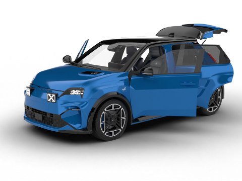 Alpine A290 GT 2025 HQ 3D Модель