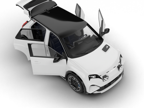 Alpine A290 GT 2025 HQ 3D Модель