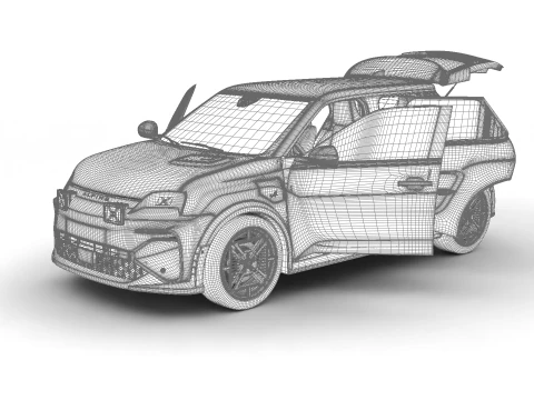 अल्पाइन A290 GT 2025 मुख्यालय 3D मॉडल