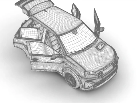 अल्पाइन A290 GT 2025 मुख्यालय 3D मॉडल