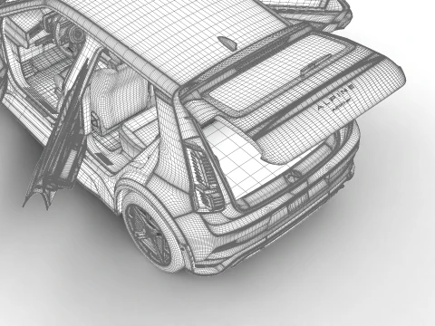 अल्पाइन A290 GT 2025 मुख्यालय 3D मॉडल