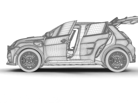 Alpine A290 GT 2025 HQ 3D Модель