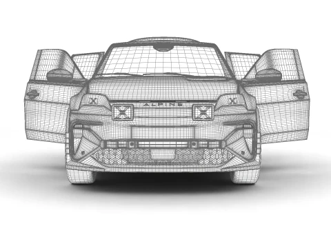 अल्पाइन A290 GT 2025 मुख्यालय 3D मॉडल