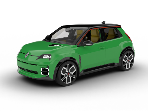 Renault 5 E-Tech 2025 Model 3D