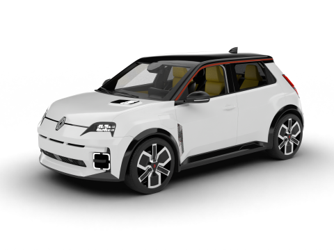 Renault 5 E-Tech 2025 Model 3D
