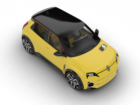 Renault 5 E-Tech 2025 Model 3D