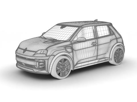 Renault 5 E-Tech 2025 Model 3D