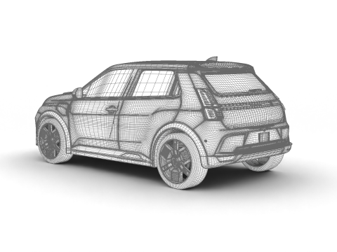 Renault 5 E-Tech 2025 Model 3D